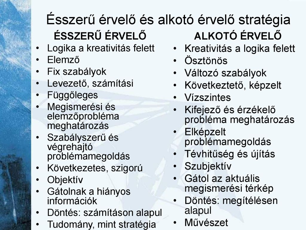 Stratégiai gondolkodás ppt letölteni